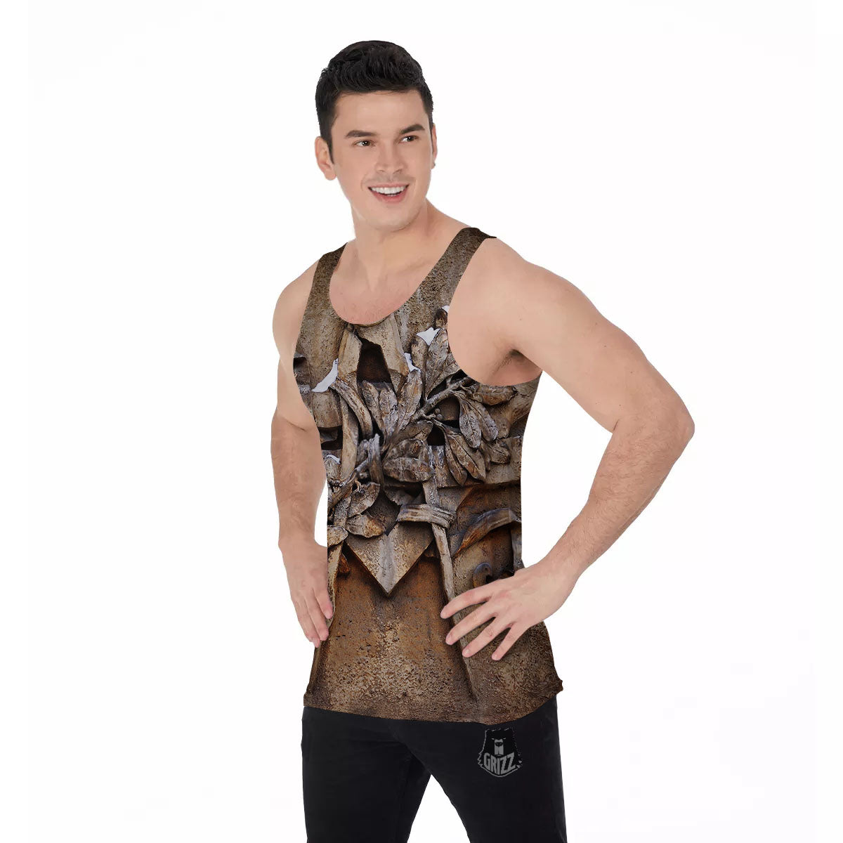 Emblem Freemasonry Print Men's Tank Top-grizzshop