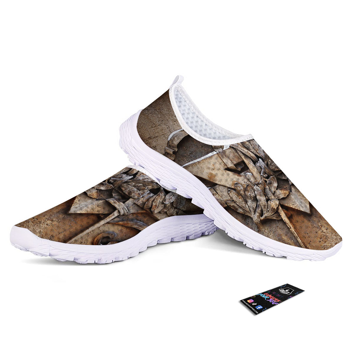Emblem Freemasonry Print Nurse Shoes-grizzshop