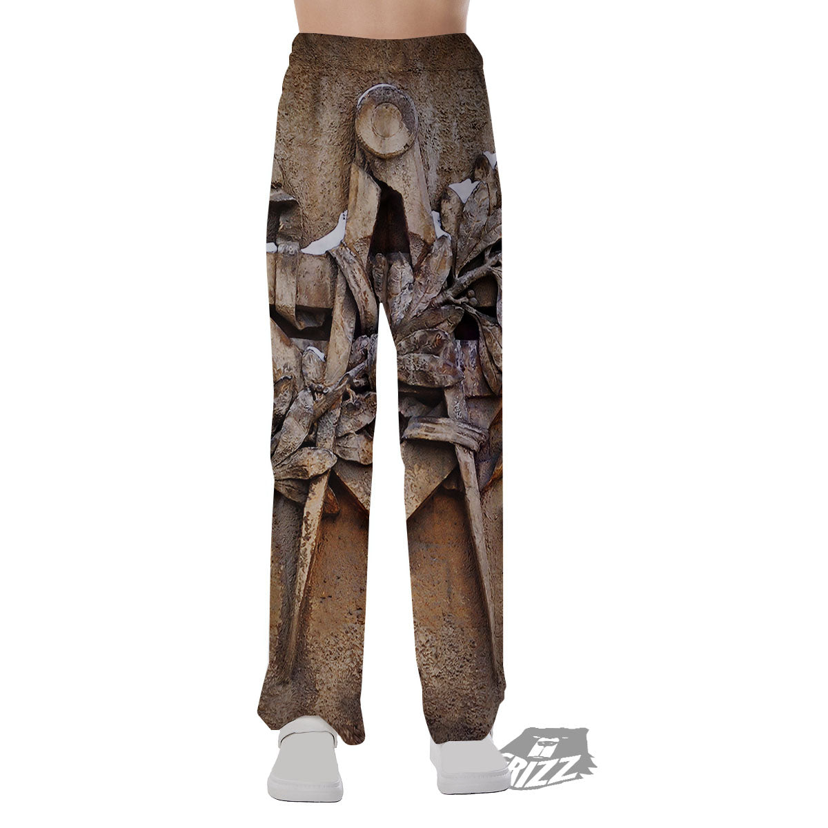 Emblem Freemasonry Print Pajama Pants-grizzshop