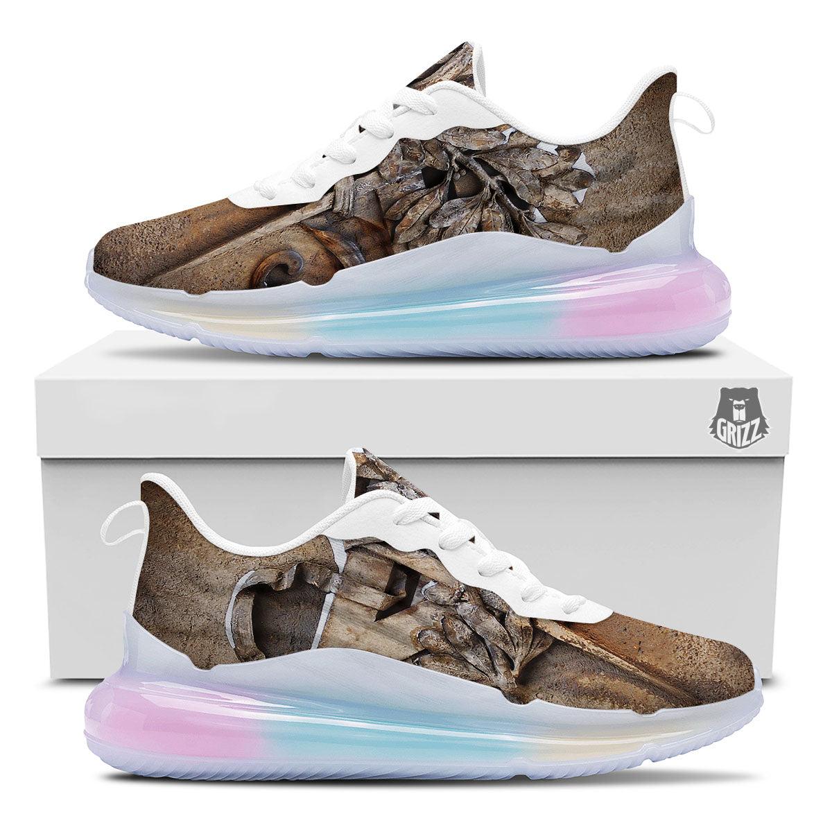 Emblem Freemasonry Print Running Sneakers-grizzshop