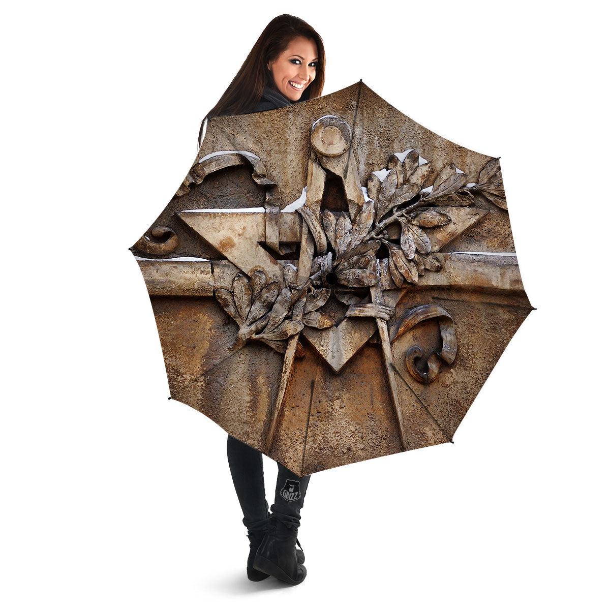 Emblem Freemasonry Print Umbrella-grizzshop