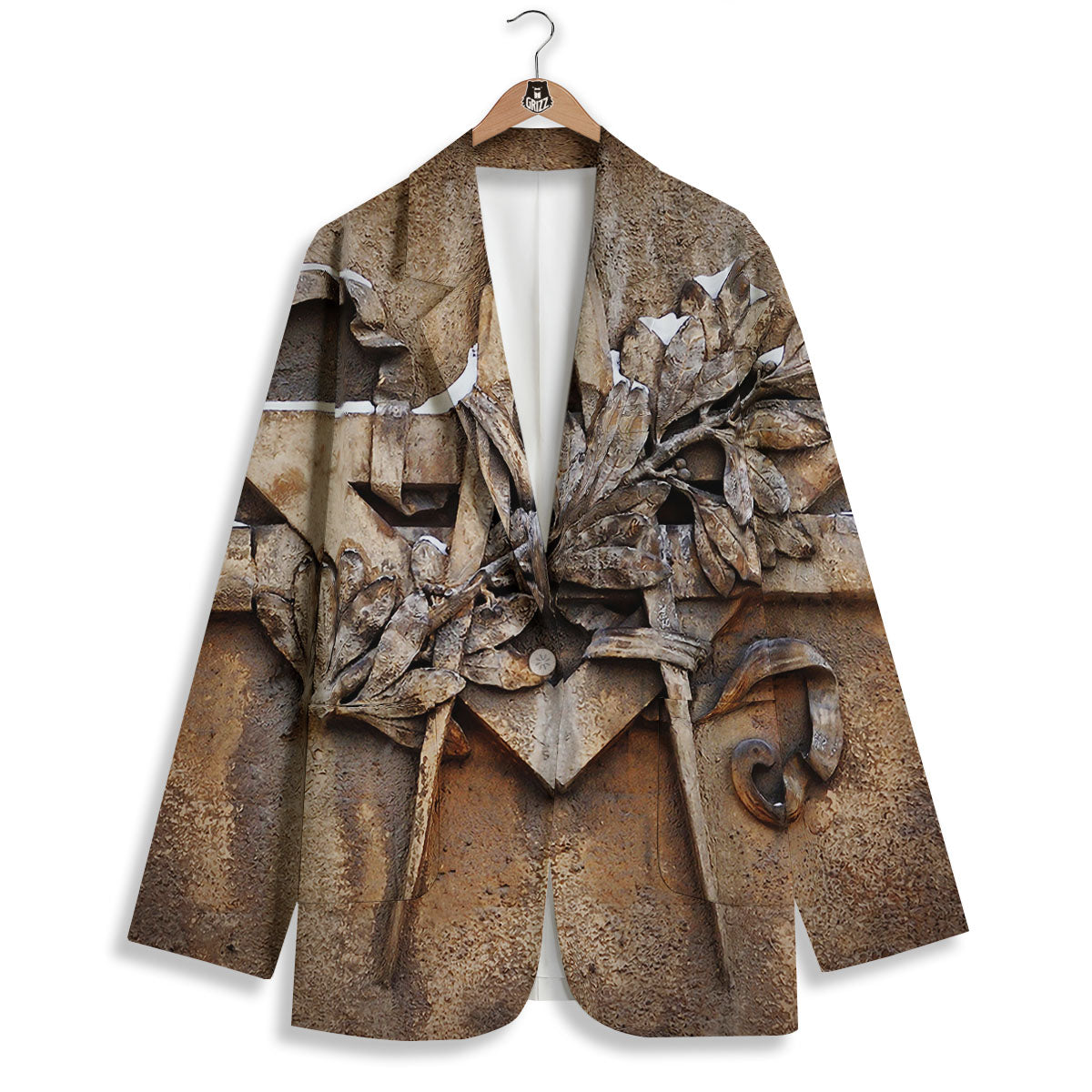 Emblem Freemasonry Print Women's Blazer-grizzshop