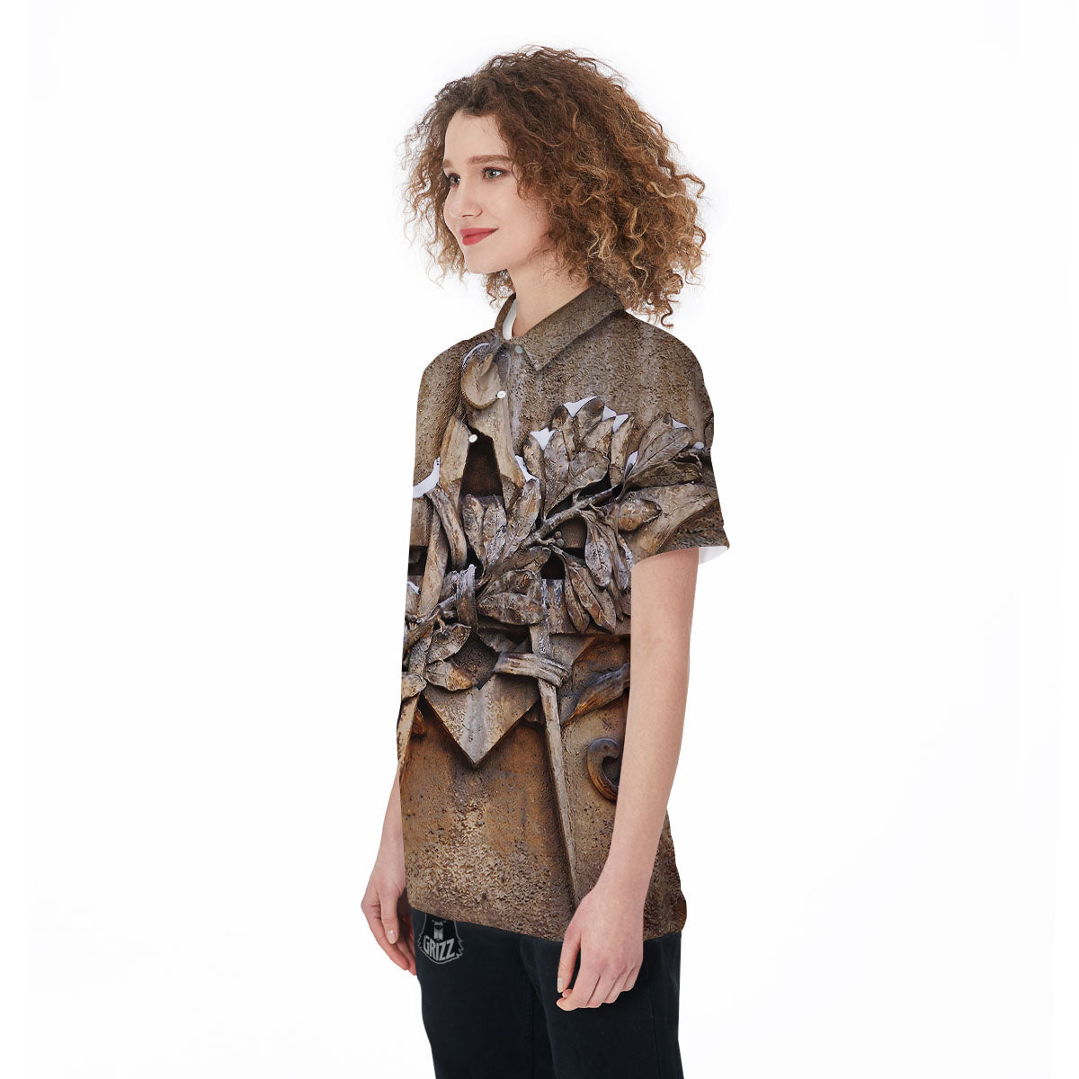 Emblem Freemasonry Print Women's Golf Shirts-grizzshop