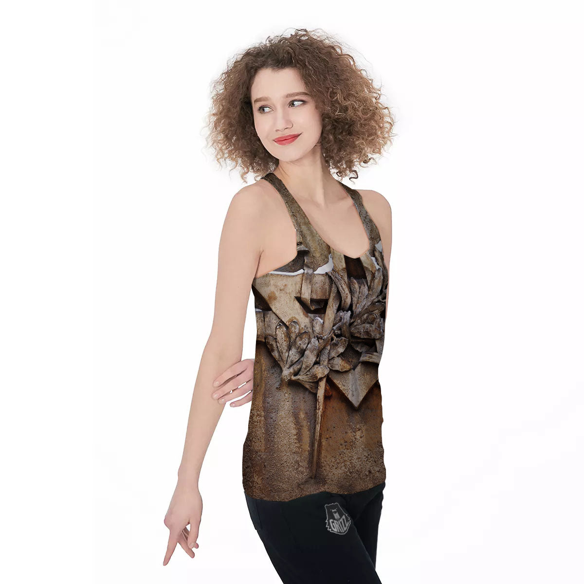 Emblem Freemasonry Print Women's Racerback Tank Top-grizzshop