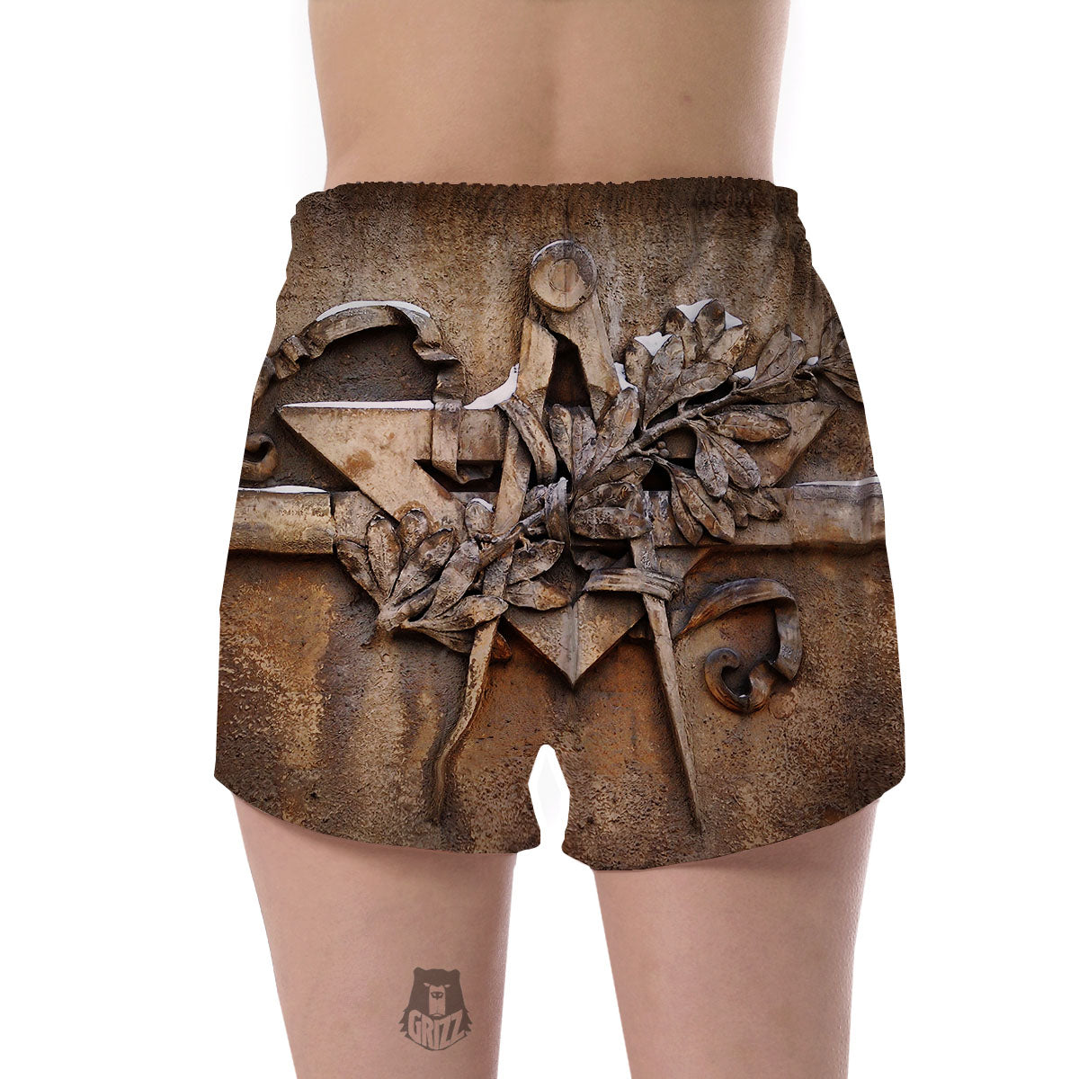 Emblem Freemasonry Print Women's Shorts-grizzshop