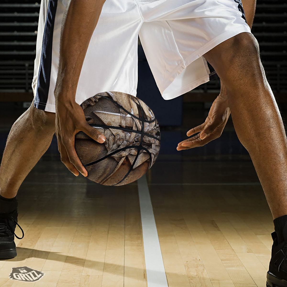 Ethnic Rose Native Tribal Print Pattern Basketball
