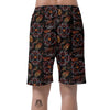 Embroidery Japanese Dragon Print Men's Shorts-grizzshop