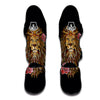 Embroidery Lion Print Muay Thai Shin Guards-grizzshop