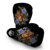 Embroidery Tiger Pattern Print Boxing Gloves-grizzshop