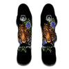 Embroidery Tiger Pattern Print Muay Thai Shin Guards-grizzshop