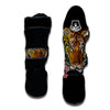 Embroidery Tiger Print Muay Thai Shin Guards-grizzshop