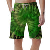 Emerald Green Tie Dye Men's Shorts-grizzshop