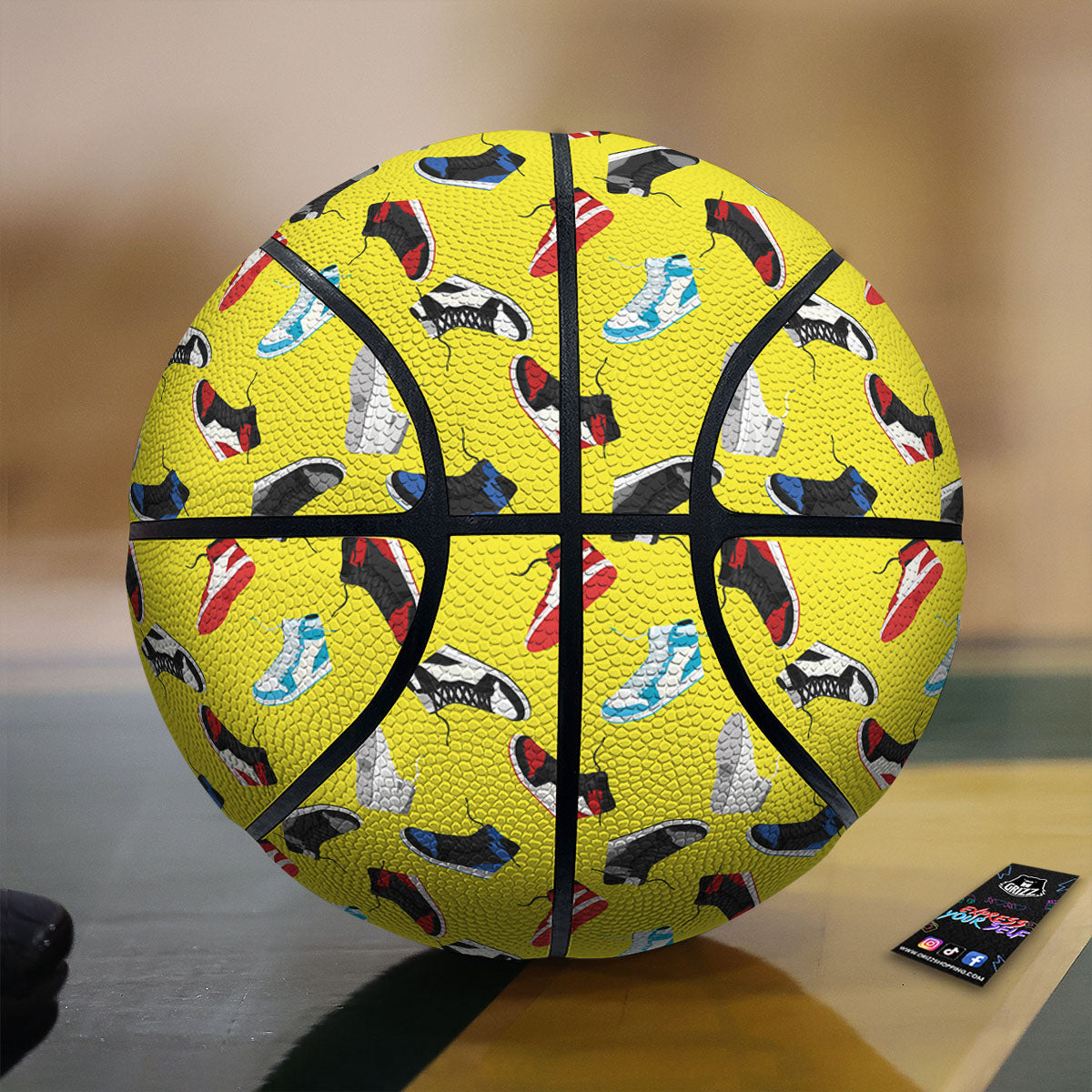 Emo Shoes Print Pattern Basketball-grizzshop
