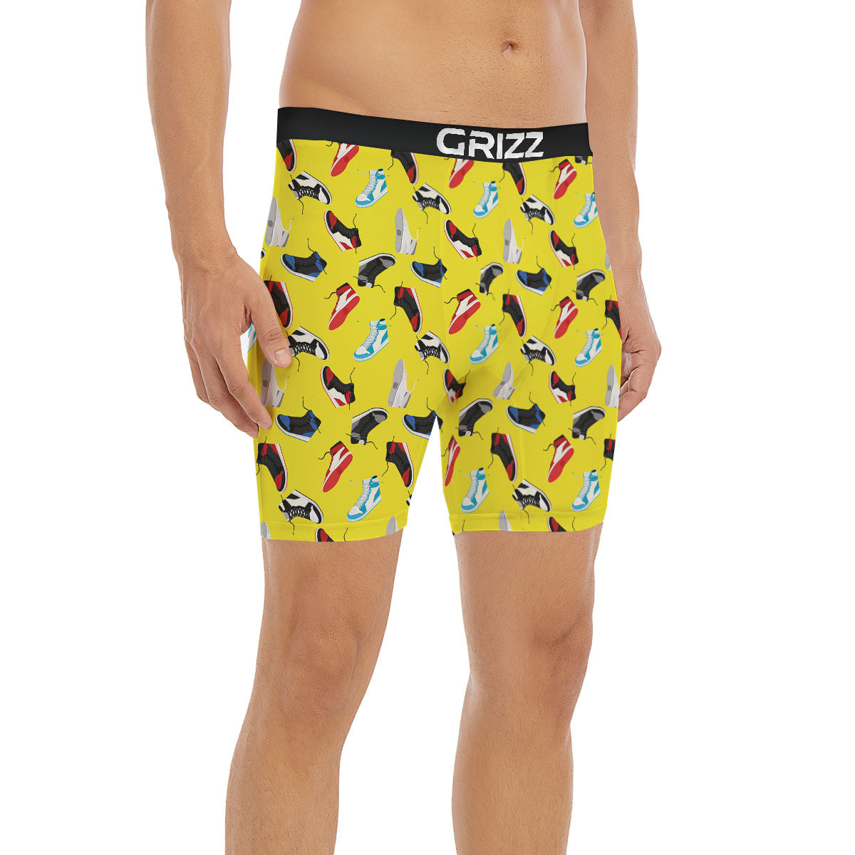 Emo Shoes Print Pattern Boxer Briefs-grizzshop