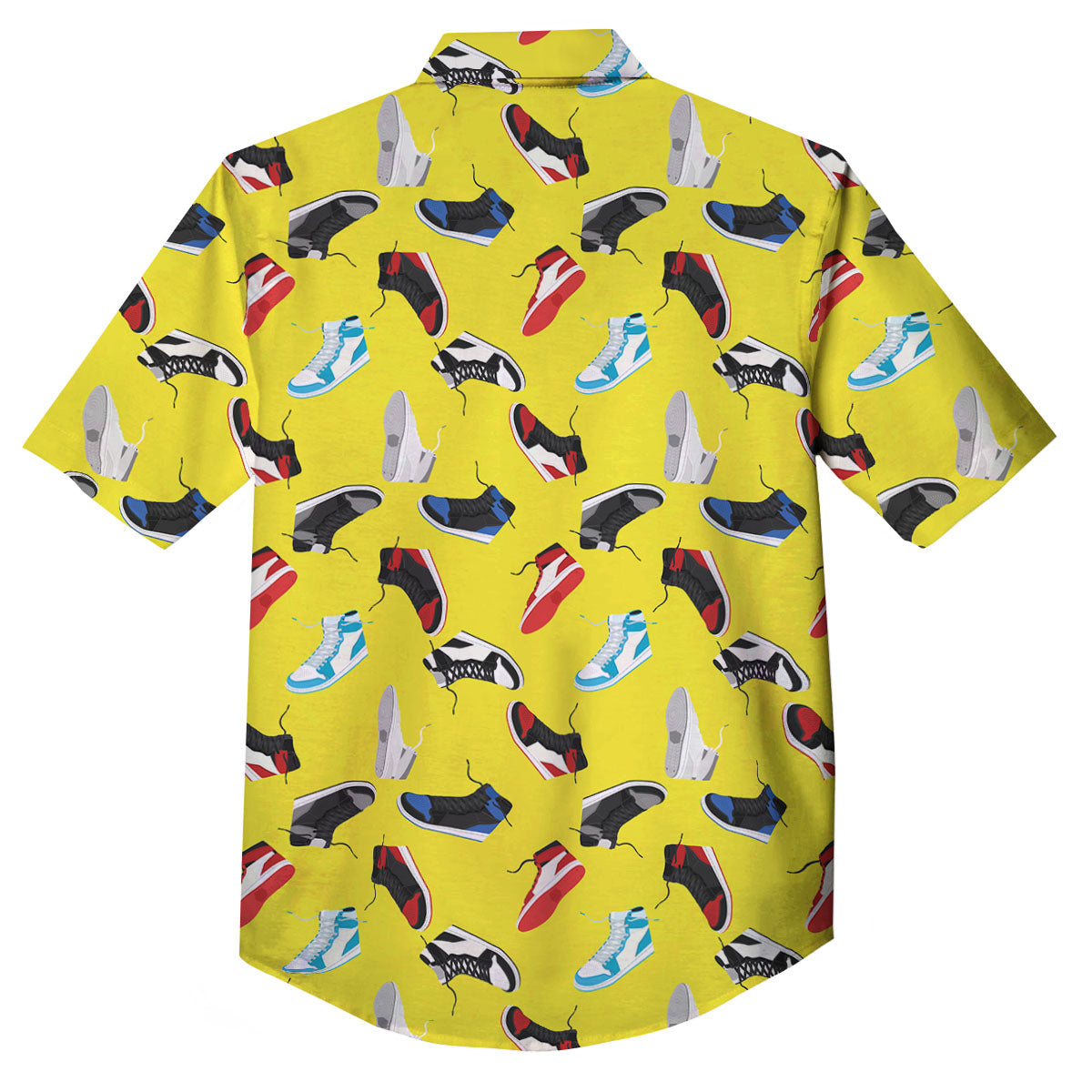 Emo Shoes Print Pattern Button Up Shirt-grizzshop