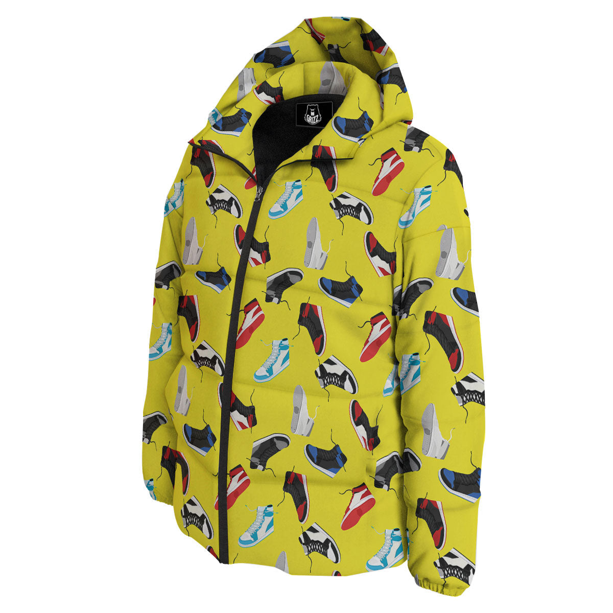 Emo Shoes Print Pattern Down Jacket-grizzshop