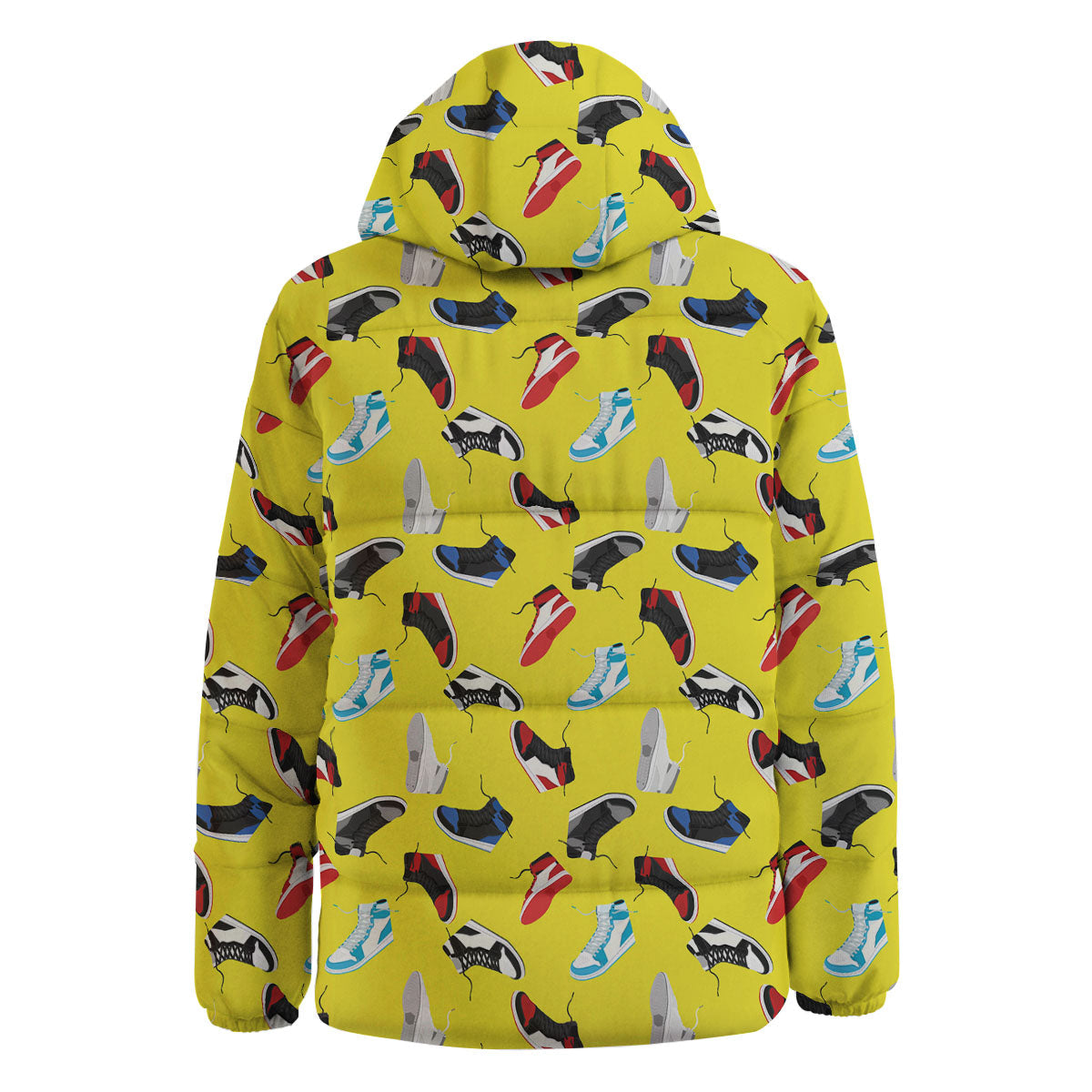 Emo Shoes Print Pattern Down Jacket-grizzshop