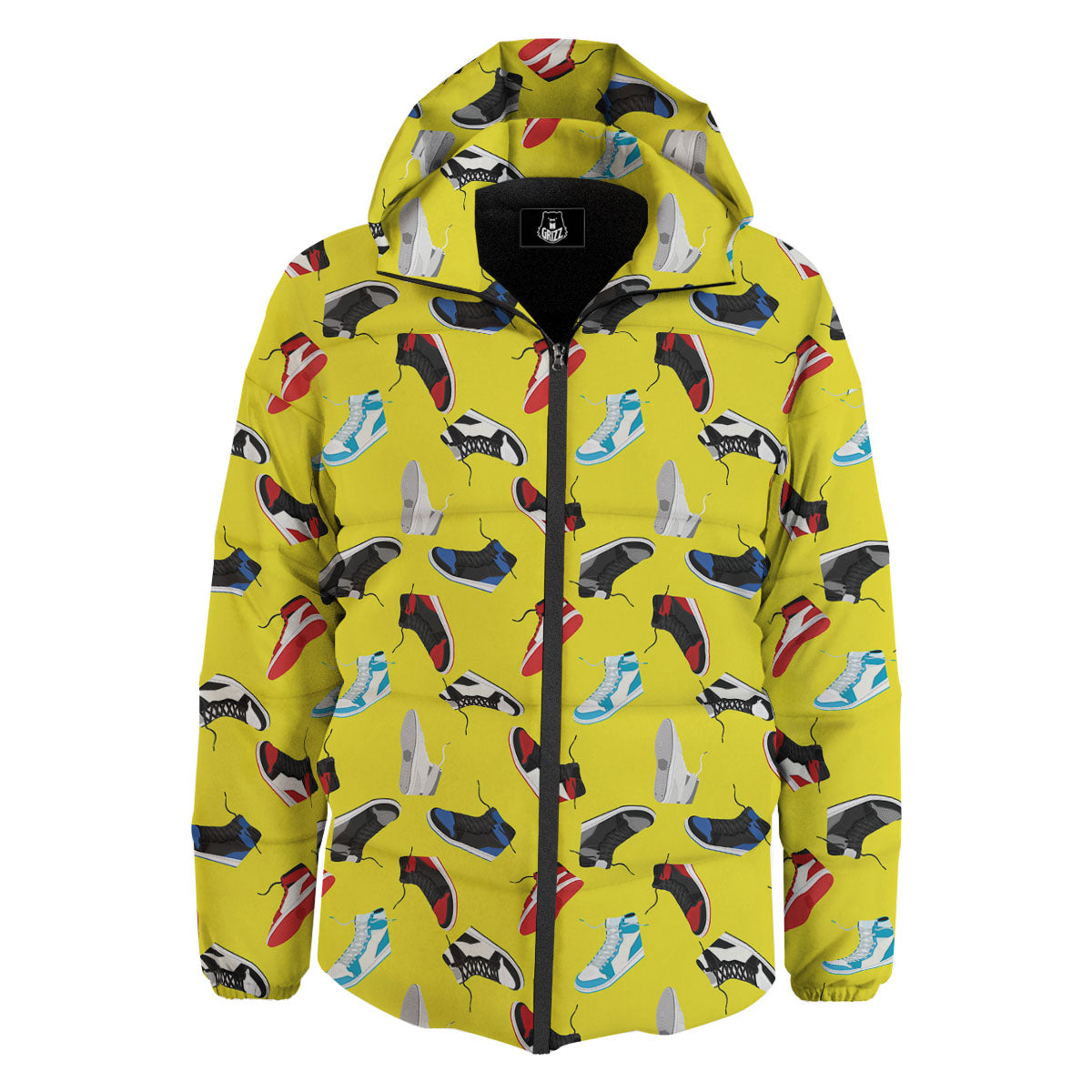 Emo Shoes Print Pattern Down Jacket-grizzshop