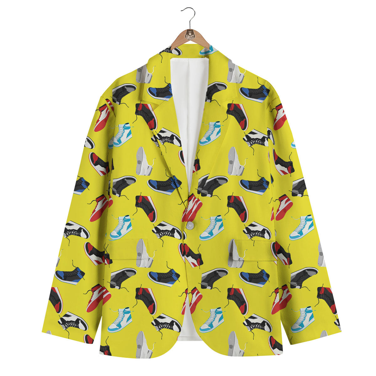 Emo Shoes Print Pattern Men's Blazer-grizzshop