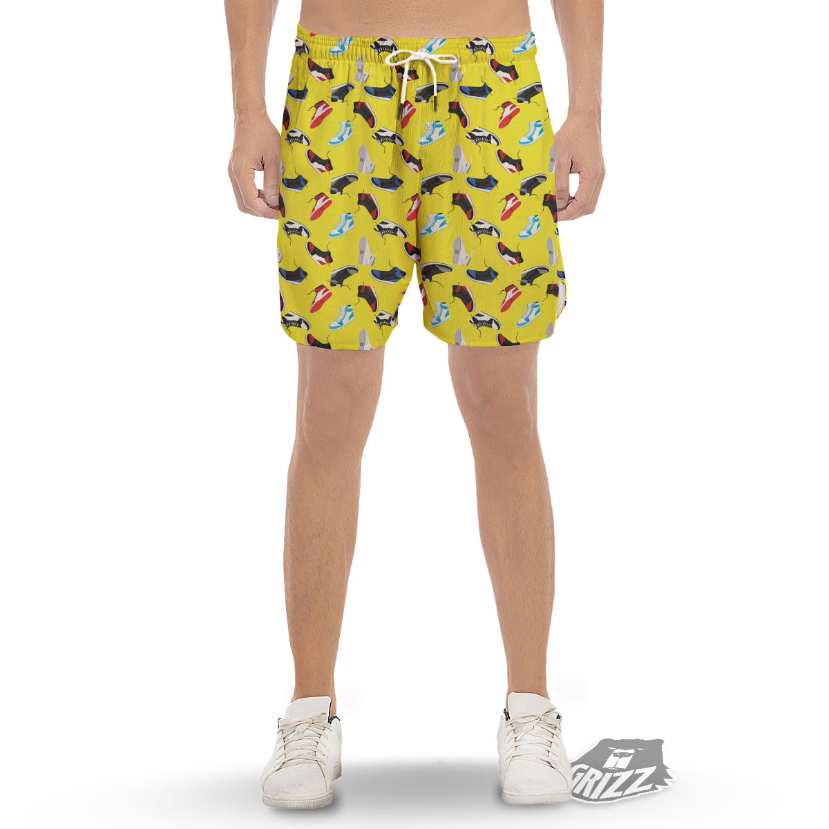Emo Shoes Print Pattern Men's Gym Shorts-grizzshop