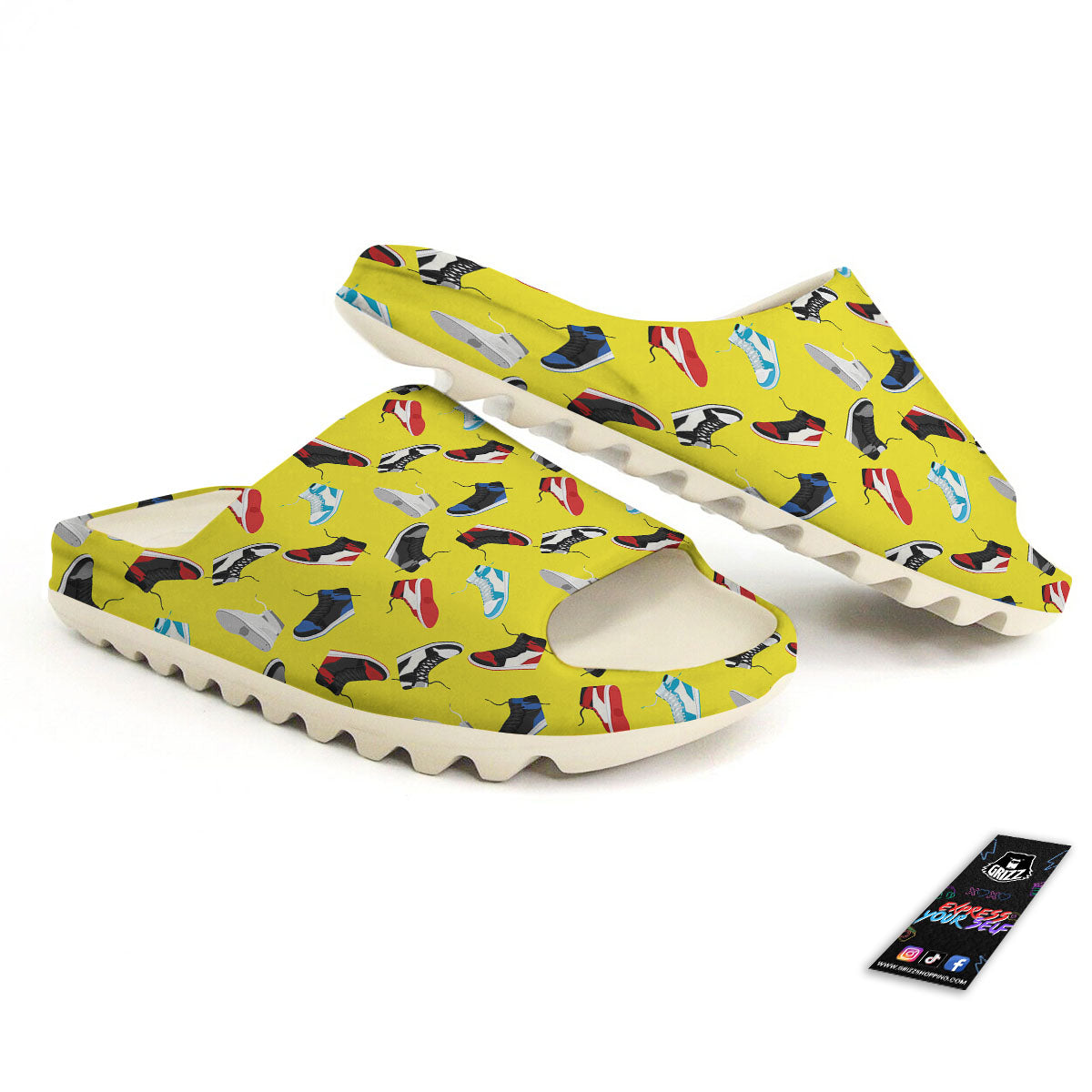 Emo Shoes Print Pattern Sandals-grizzshop