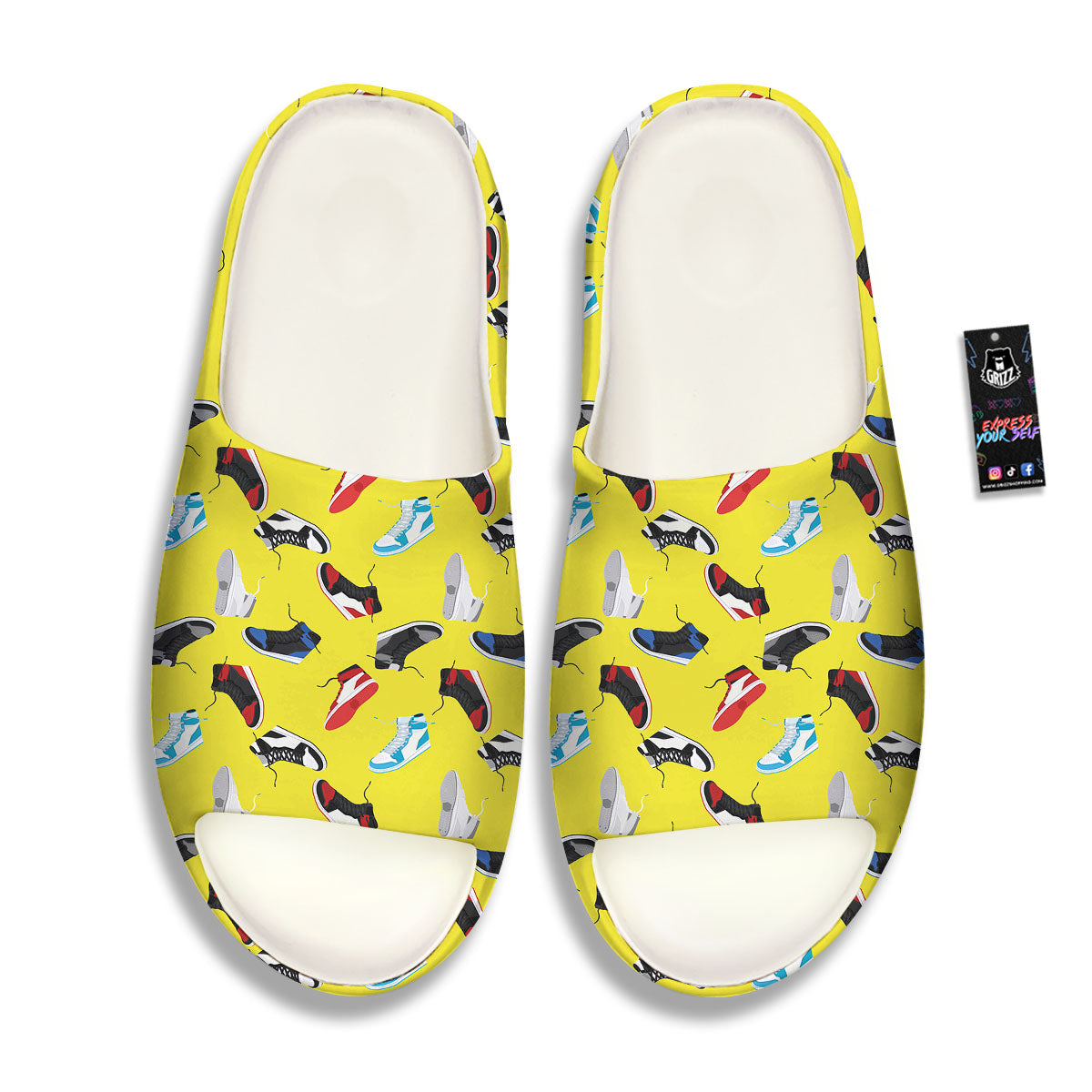 Emo Shoes Print Pattern Sandals-grizzshop
