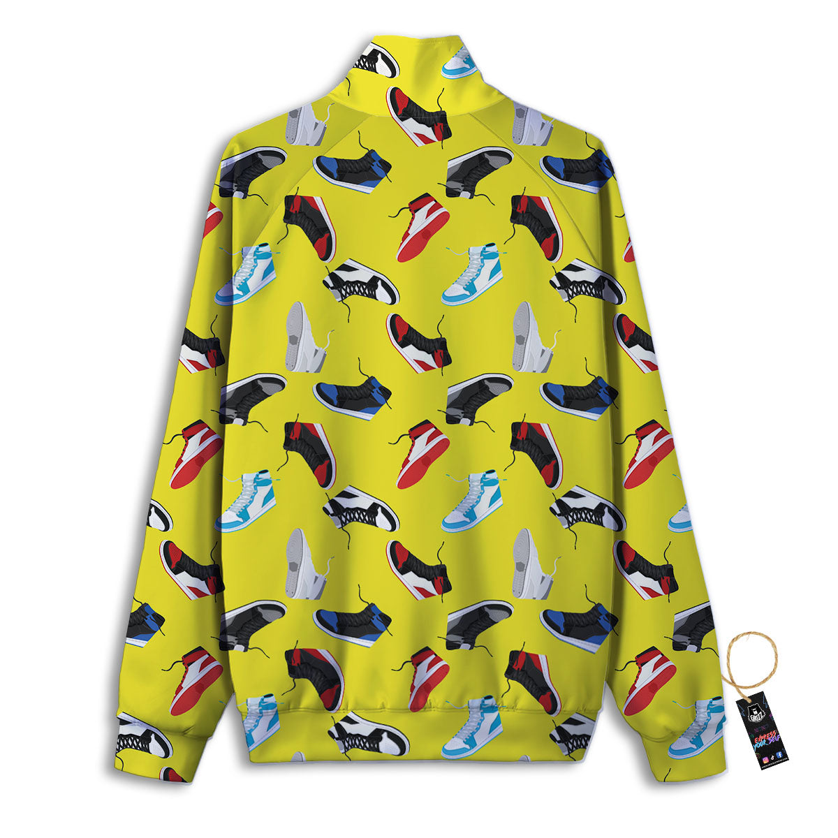Emo Shoes Print Pattern Track Jacket-grizzshop