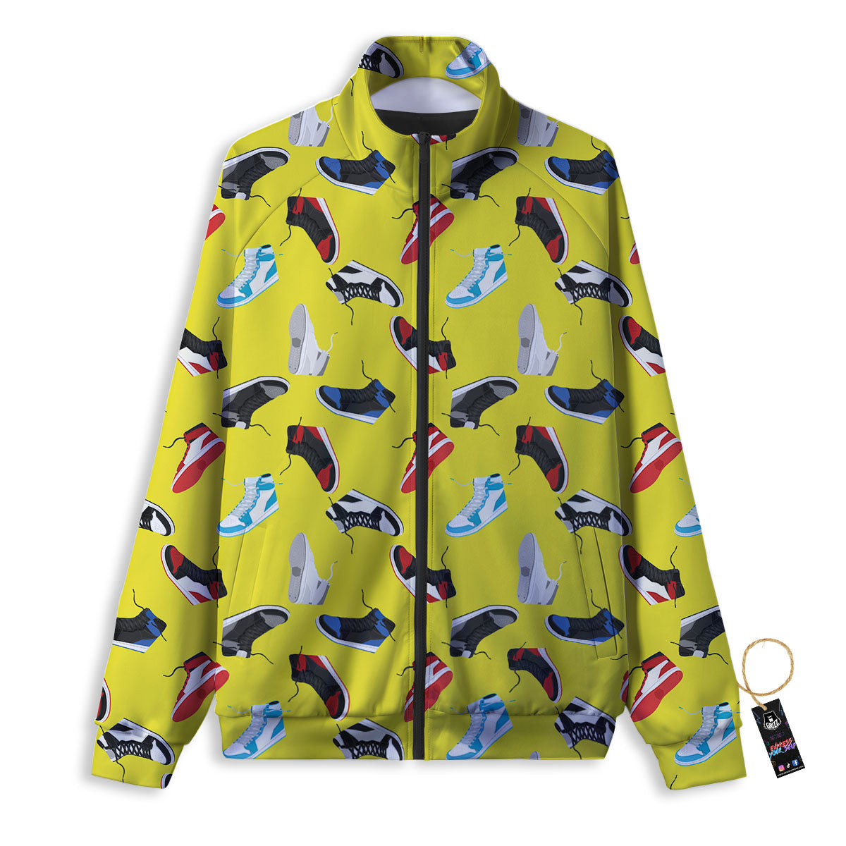 Emo Shoes Print Pattern Track Jacket-grizzshop