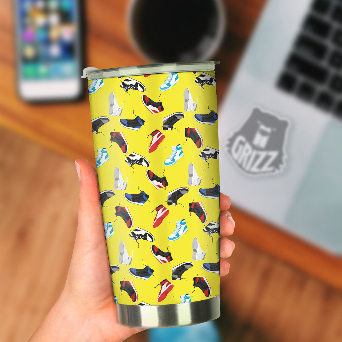 Emo Shoes Print Pattern Tumbler-grizzshop