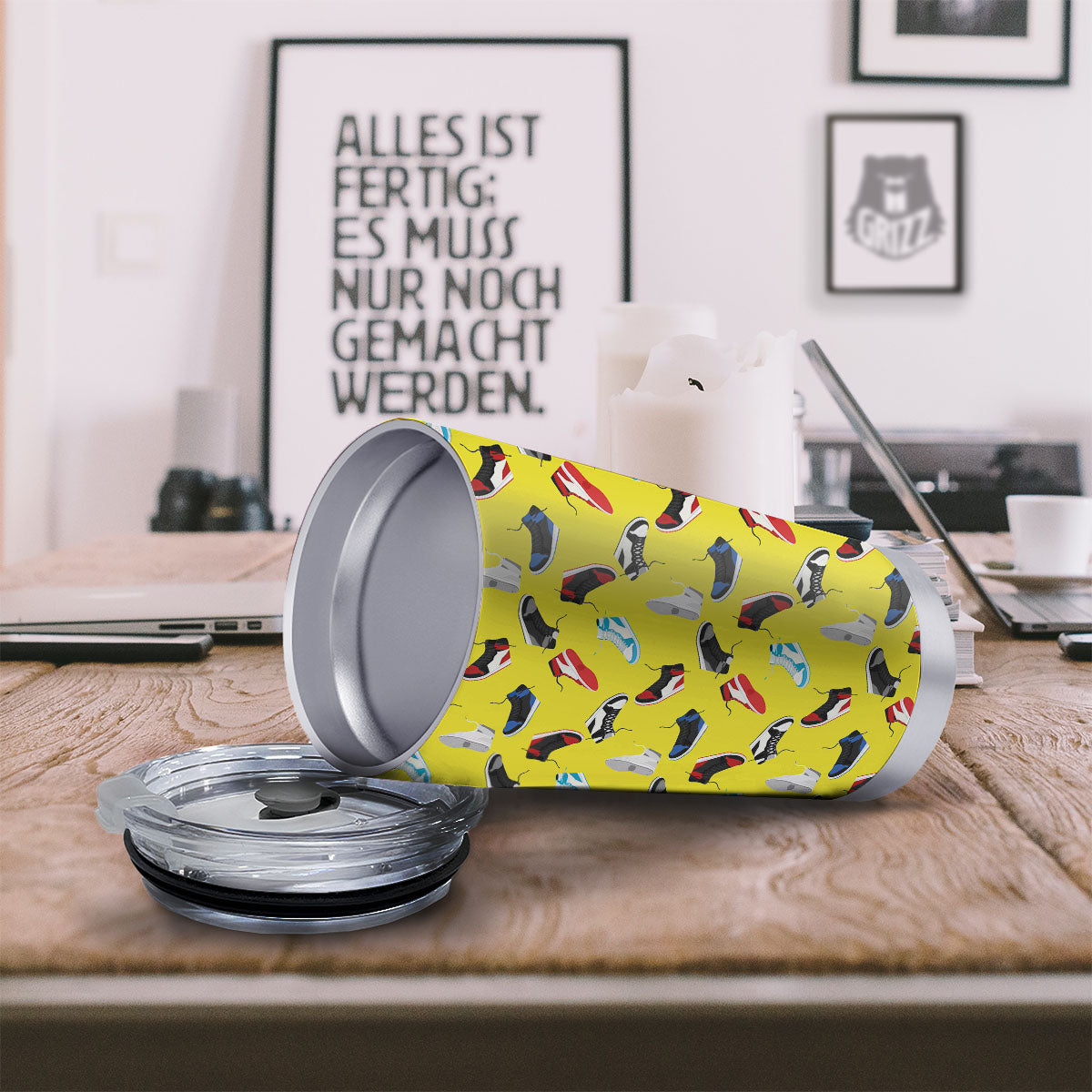 Emo Shoes Print Pattern Tumbler-grizzshop