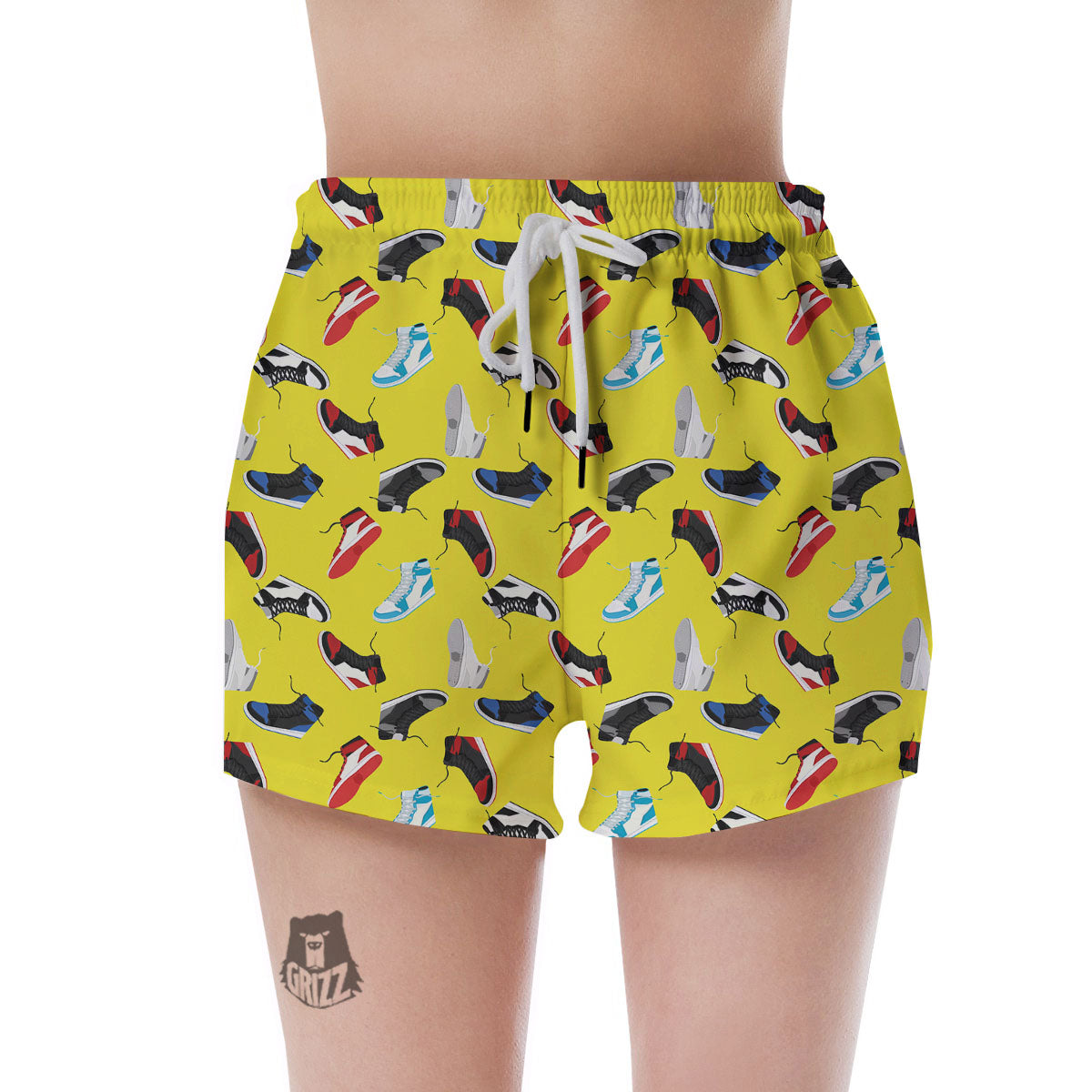 Emo Shoes Print Pattern Women's Shorts-grizzshop