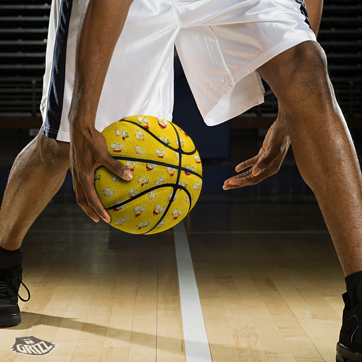 Emoji 3D Face Print Pattern Basketball-grizzshop
