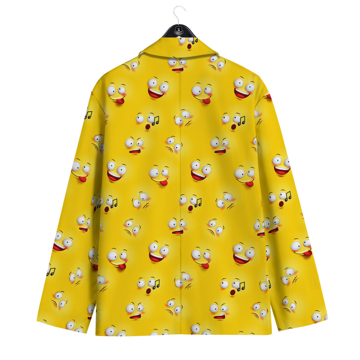 Emoji 3D Face Print Pattern Men's Sport Coat-grizzshop