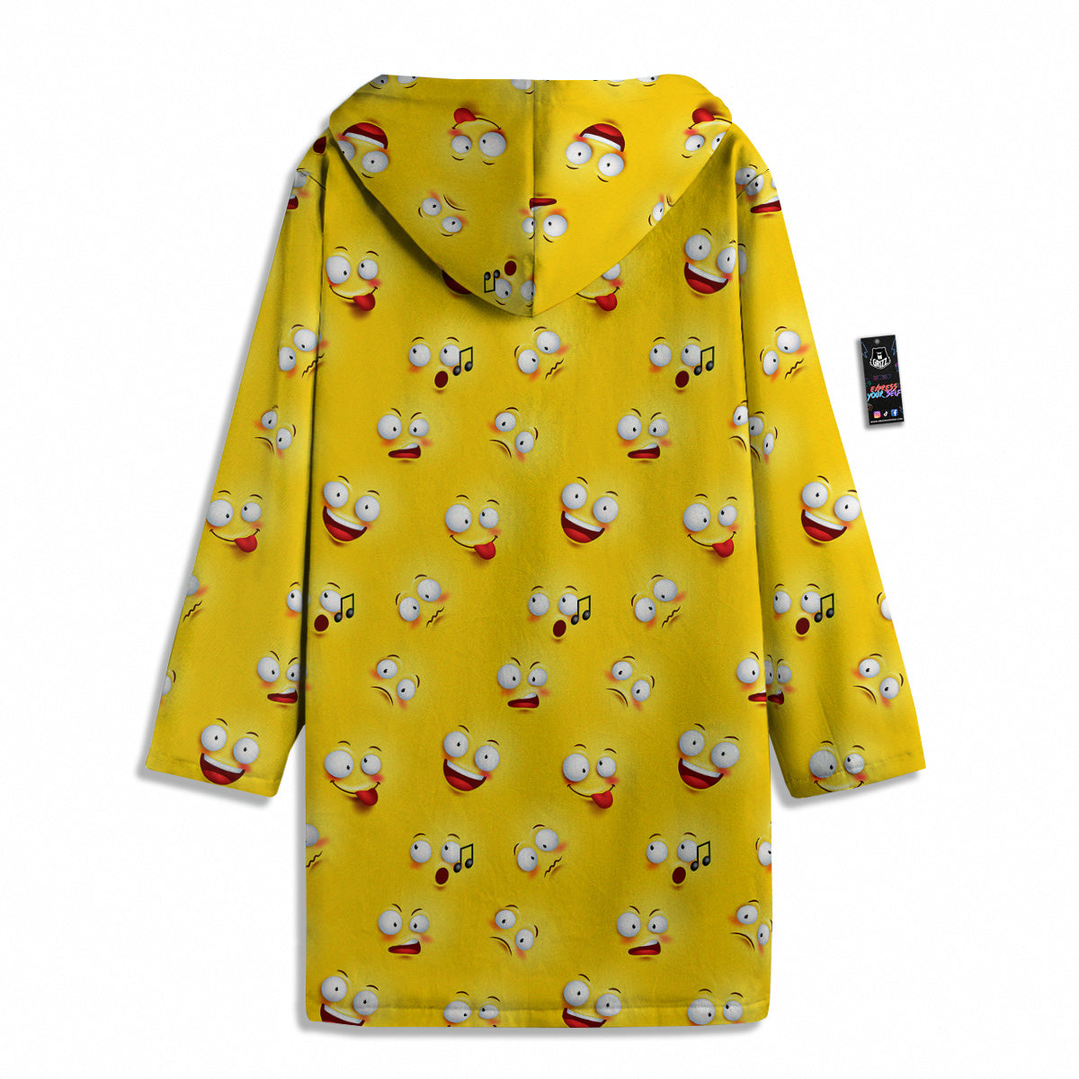 Emoji 3D Face Print Pattern Men's Windbreaker Jacket-grizzshop