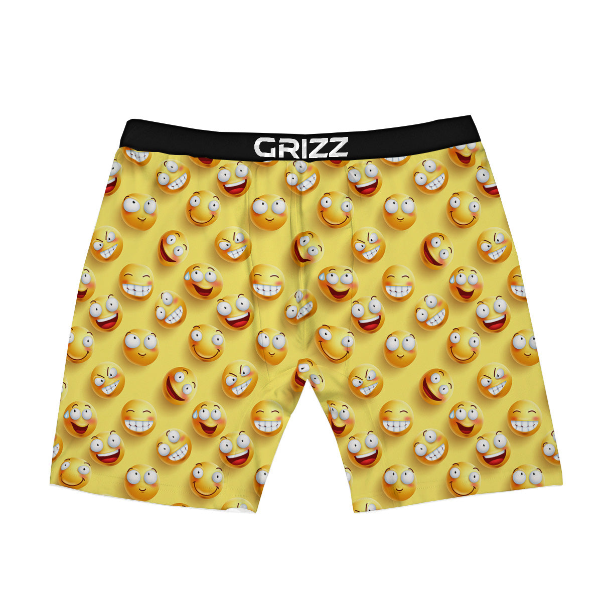 Emoji And Facial Expressions Print Pattern Boxer Briefs-grizzshop
