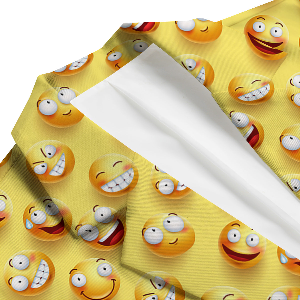 Emoji And Facial Expressions Print Pattern Men's Blazer-grizzshop