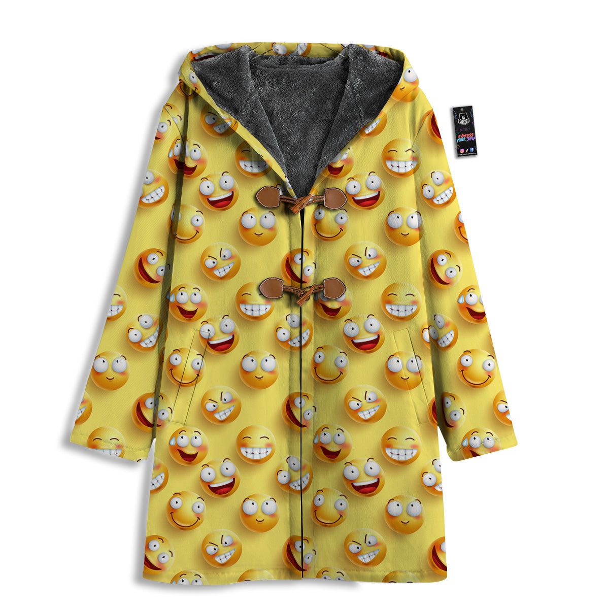 Emoji And Facial Expressions Print Pattern Men's Windbreaker Jacket-grizzshop