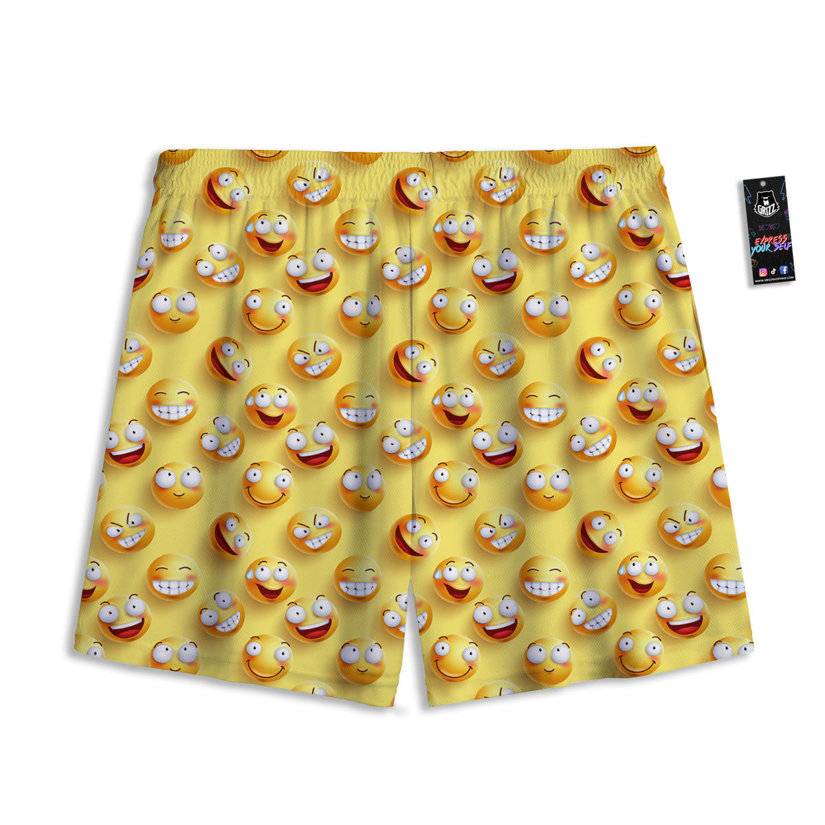 Halftone Sun Dot Print Mesh Shorts