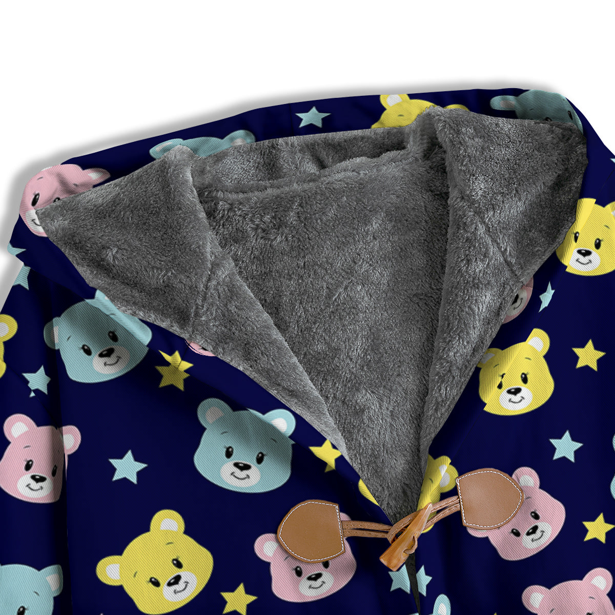Emoji Bear Print Pattern Men's Windbreaker Jacket-grizzshop