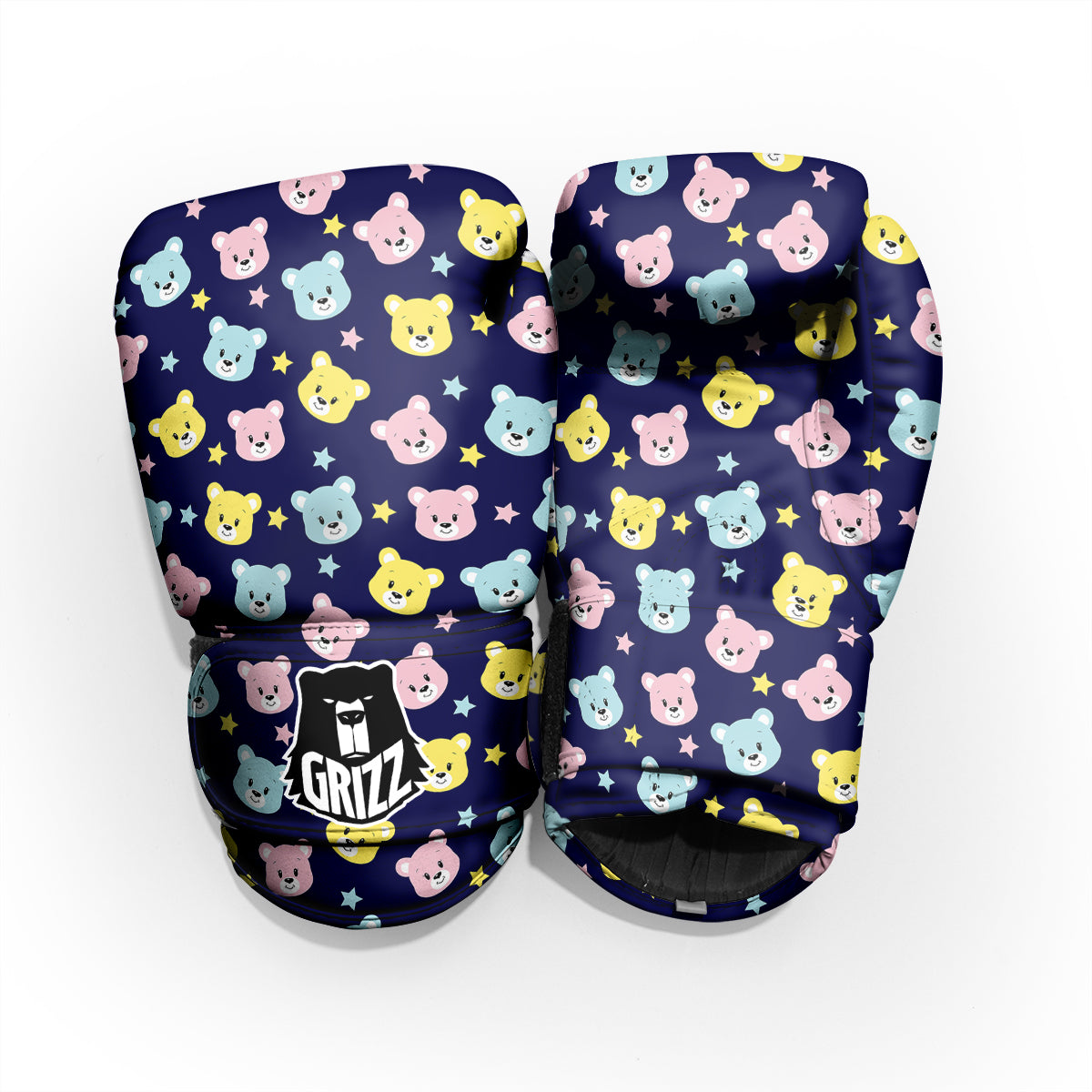 Emoji Bear Print Pattern Pro Boxing Glove