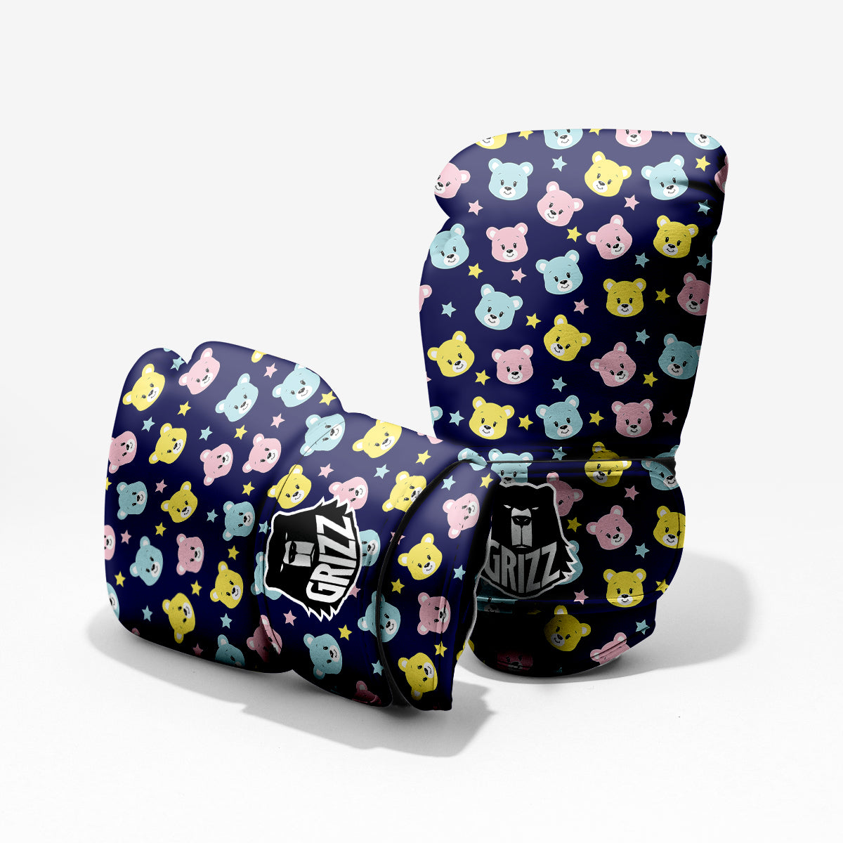 Emoji Bear Print Pattern Pro Boxing Glove