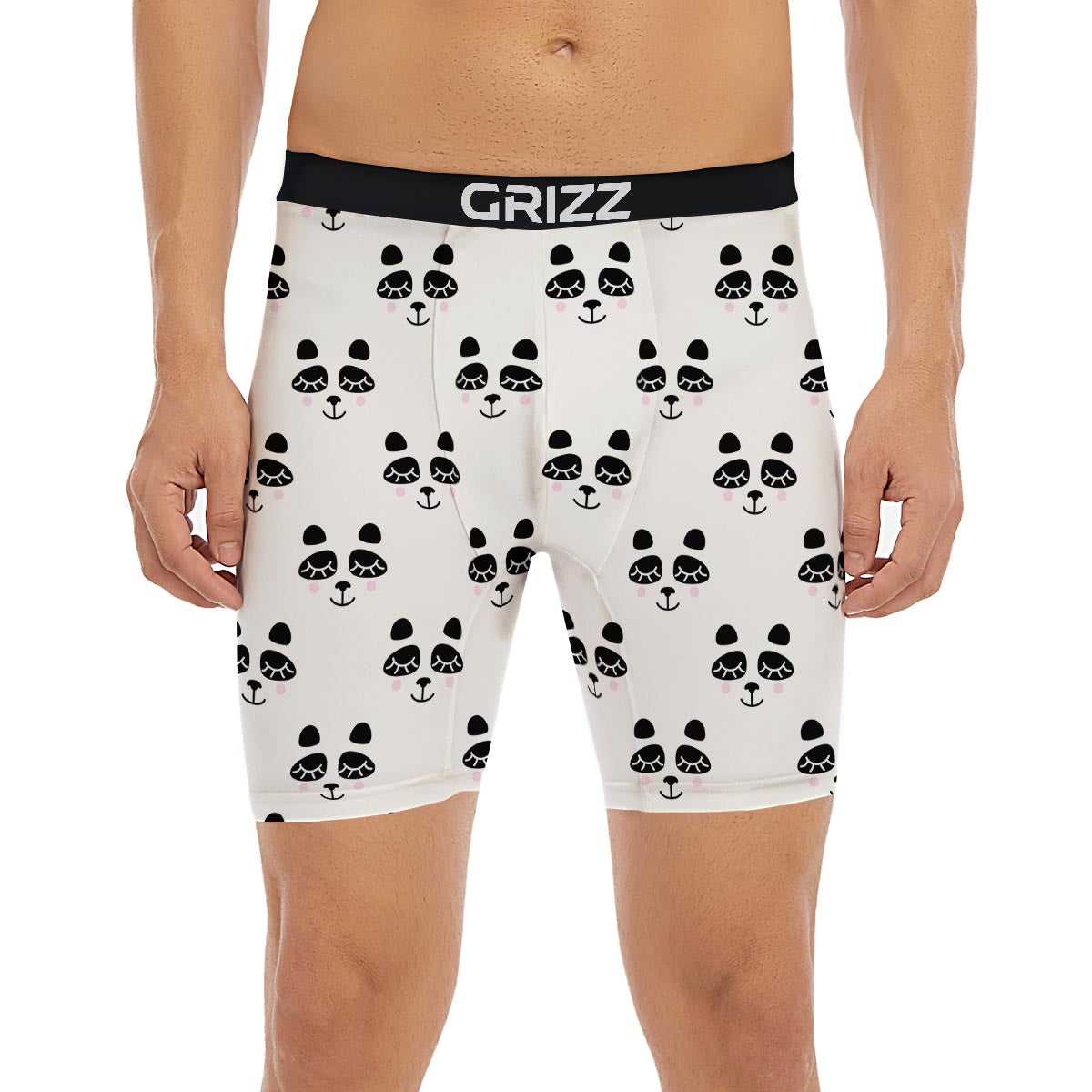 Emoji Bear Sleeping Print Pattern Boxer Briefs-grizzshop