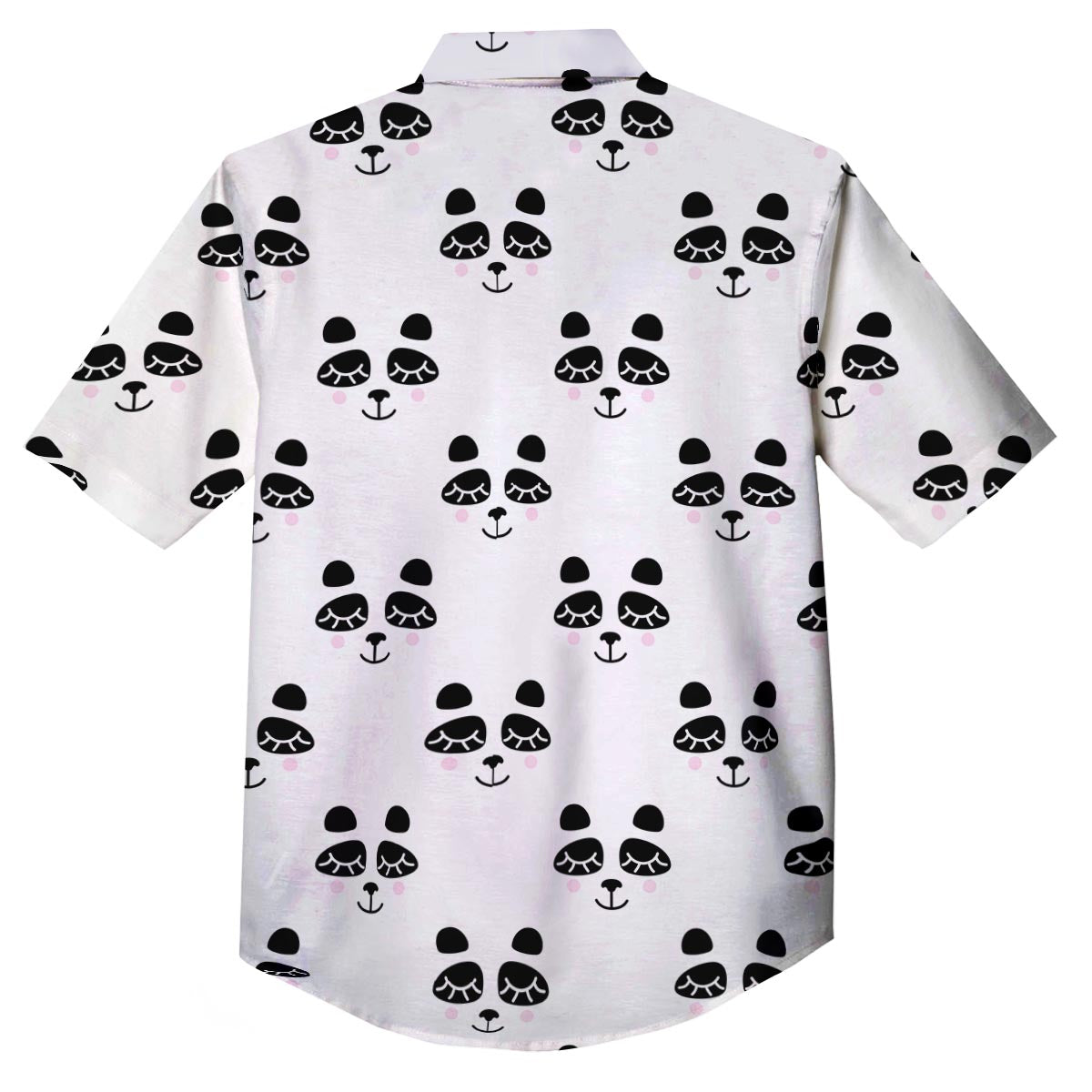 Emoji Bear Sleeping Print Pattern Button Up Shirt-grizzshop