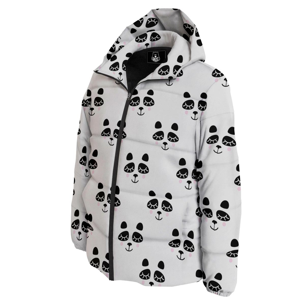 Emoji Bear Sleeping Print Pattern Down Jacket-grizzshop