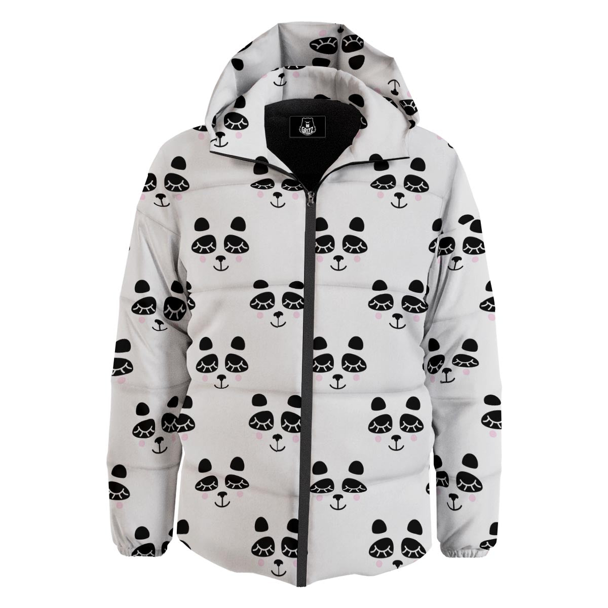 Emoji Bear Sleeping Print Pattern Down Jacket-grizzshop