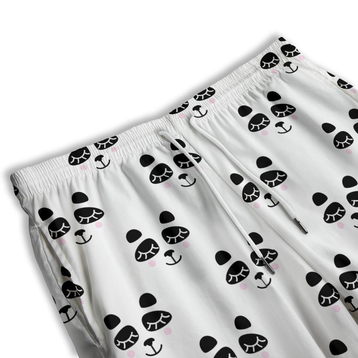 Emoji Bear Sleeping Print Pattern Men's Athletic Shorts