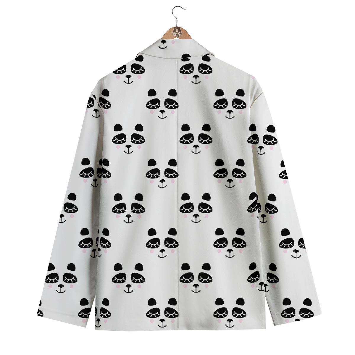 Emoji Bear Sleeping Print Pattern Men's Blazer-grizzshop
