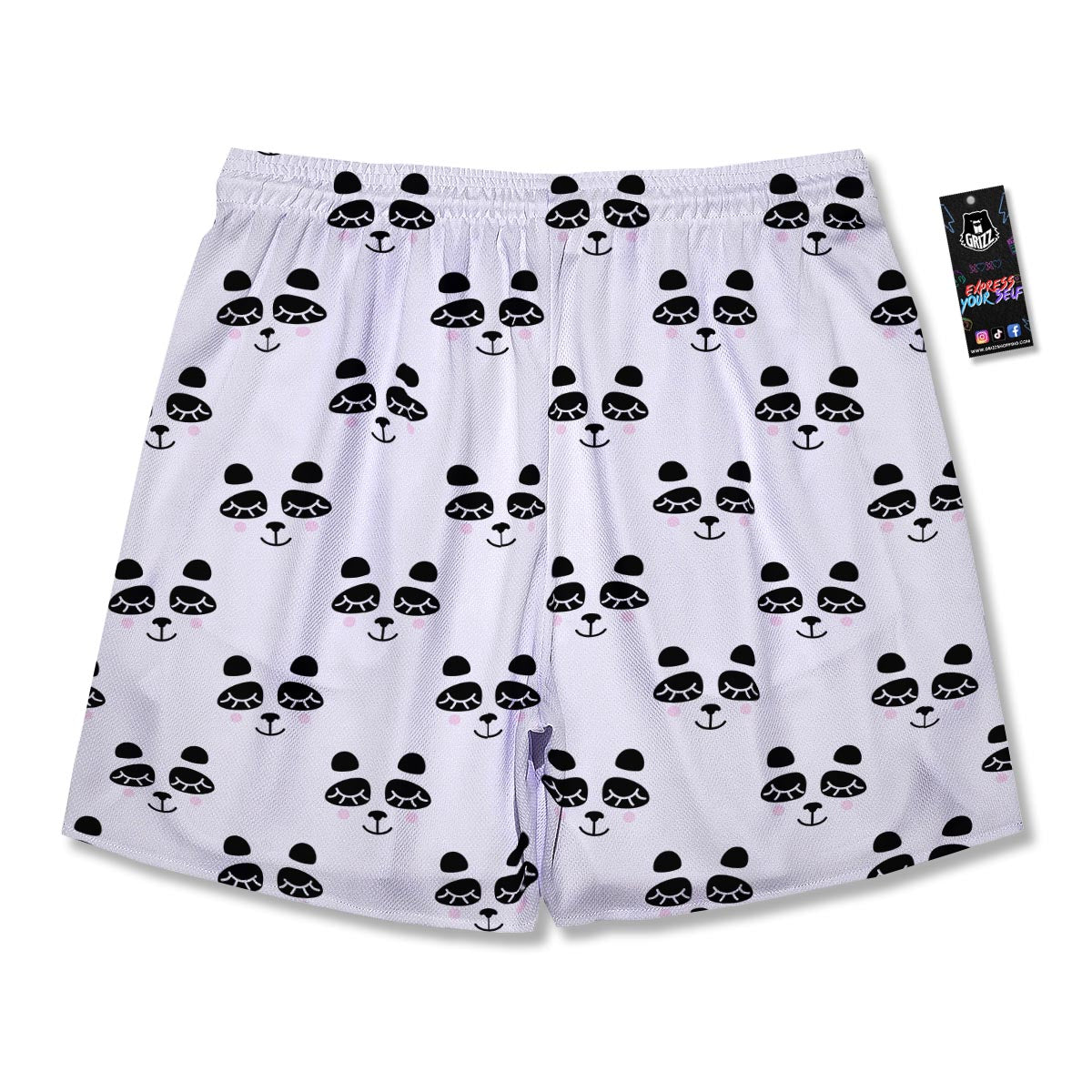 Emoji Bear Sleeping Print Pattern Men's Running Shorts-grizzshop