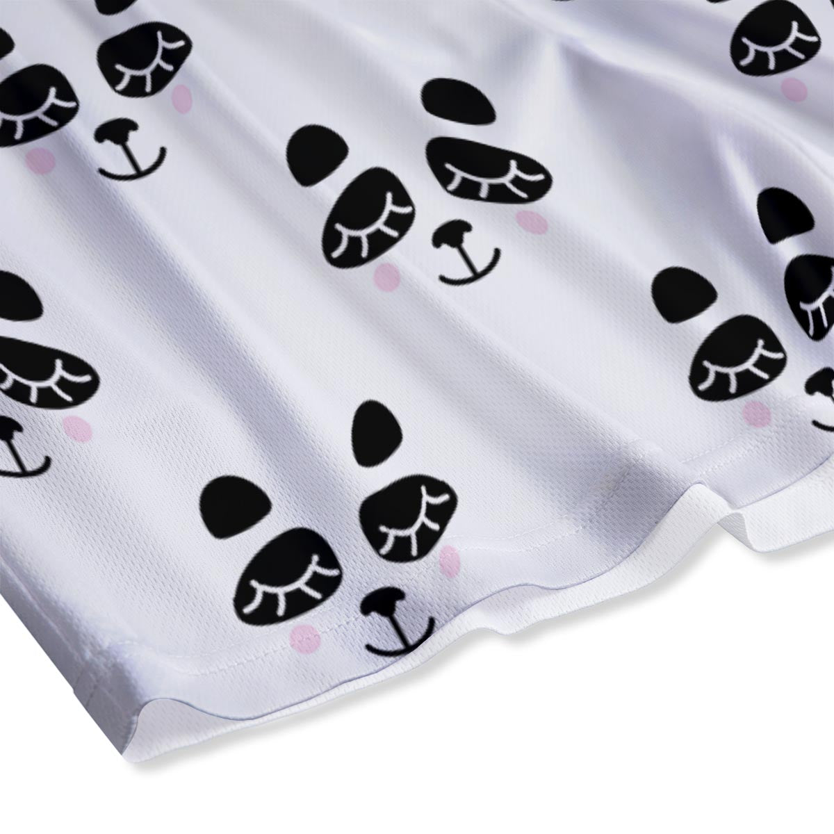 Emoji Bear Sleeping Print Pattern Mesh Shorts