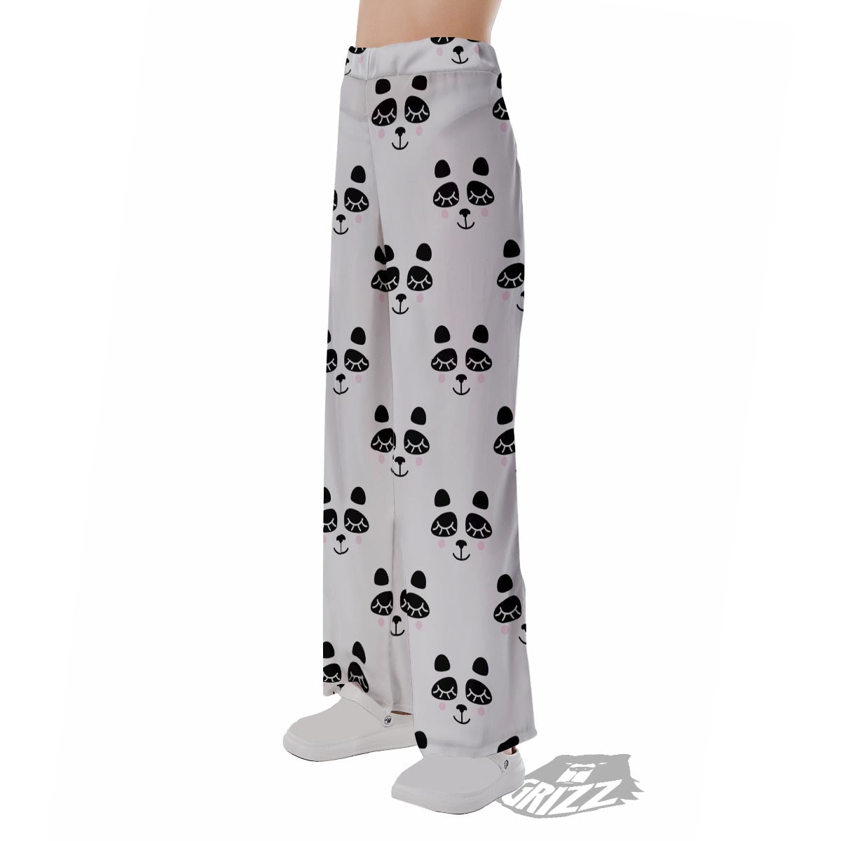 Emoji Bear Sleeping Print Pattern Pajama Pants-grizzshop